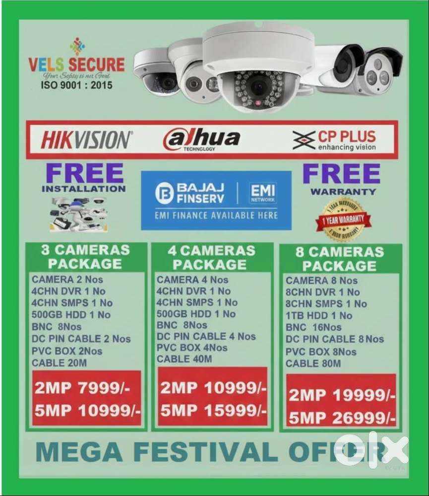 MEGA DECEMBER MONTH OFFER SALE OF       2MP  HIKVISION   CCTV CAMERA