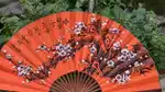 It is a big ancient Chinese designer fan
