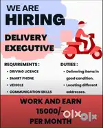 Delivery required for full time (6pm - 3am)