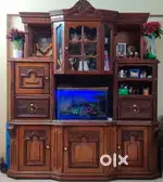 Antique wooden showcase