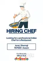 Hiring Professional Indian Chef with expertise in diverse Indian Dishs