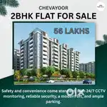 Chevayoor 2Bhk Flat for sale: 56 lakhs