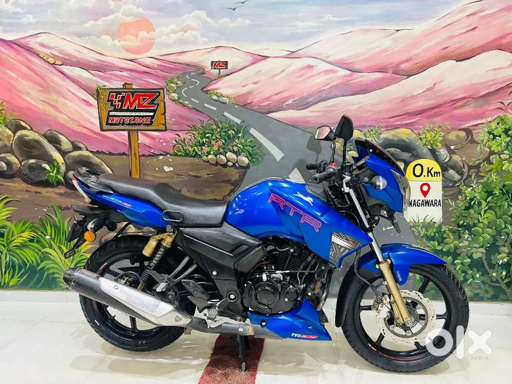 TVS APACHE RTR 180CC DUAL DISC DUAL ABS BLUE COLOUR MODEL 2022