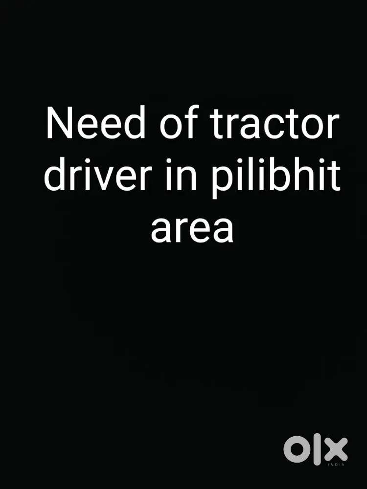 Tractor driver + hydra opreator job