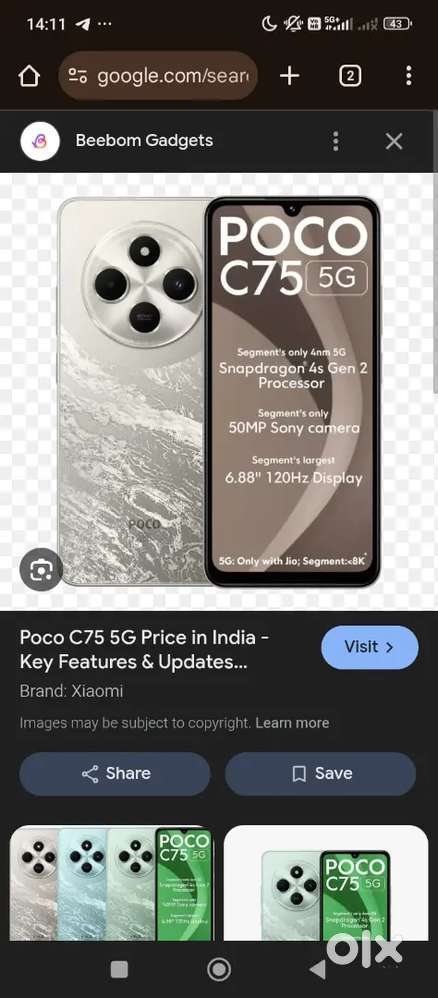 Poco c75 5G new phone 15 days use. No any problem whith phone.