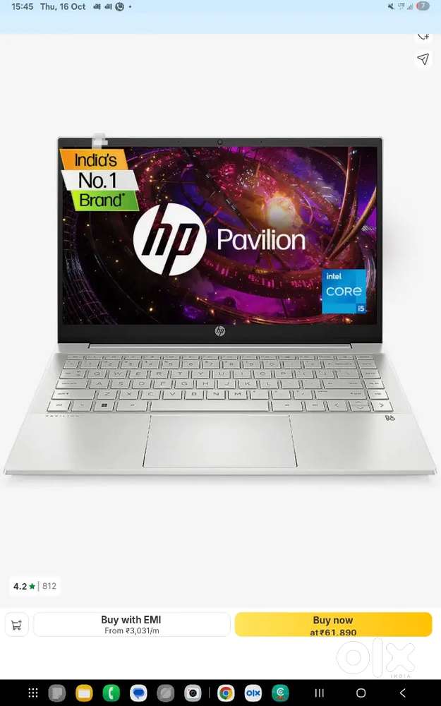 HP Pavilion Laptop and Samsung A9 plus Tablet