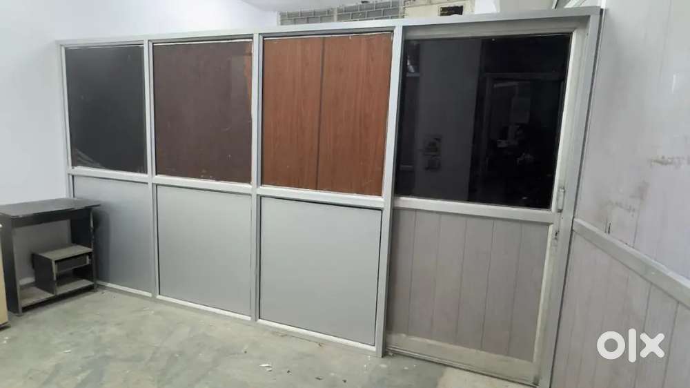 Office cabin on road property