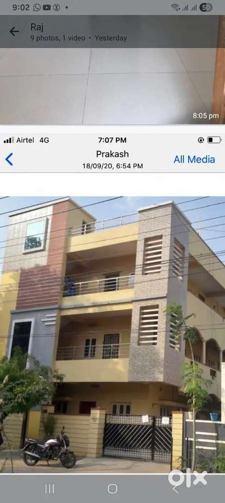 2bhk 2 attached toilets hall with kitchem