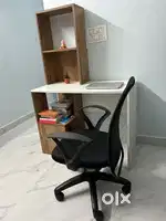 Study table (desk with shelves), chair and shoe rack combo