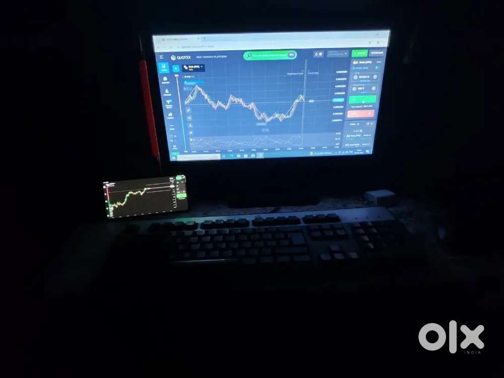 Computer with keyboard and mouse