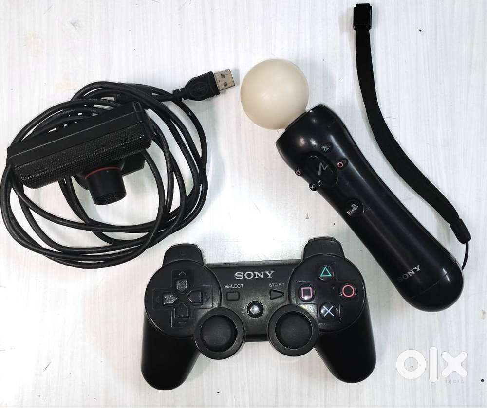 Original Playstation 3, PS3 Controller + Eye Camera + Move Controller