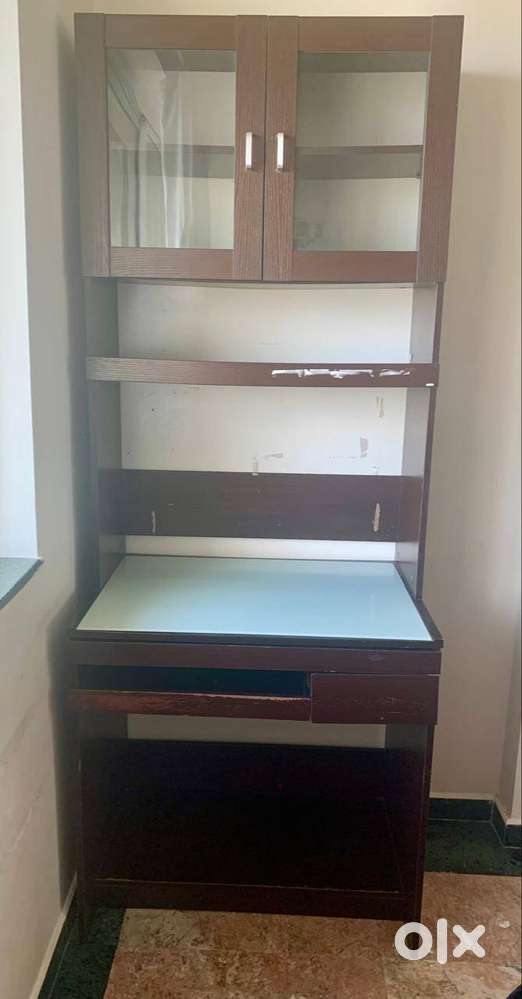 Wood Study and Computer table with Cupboard