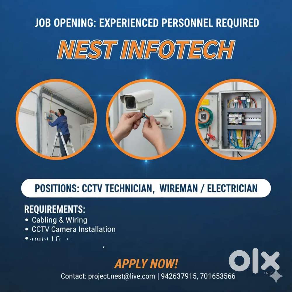 CCTV / ELECTRICIAN / WIREMAN