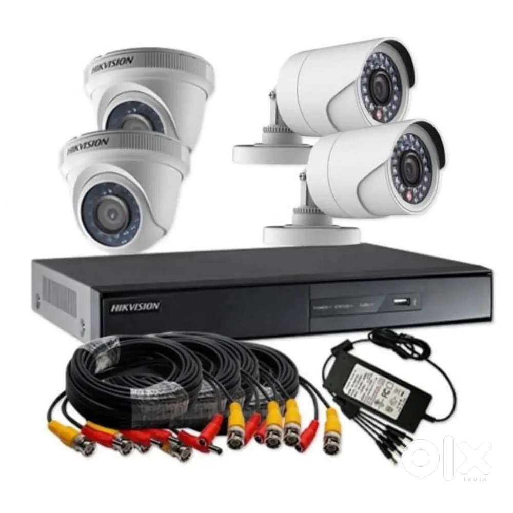 4 cctv HD camera setup