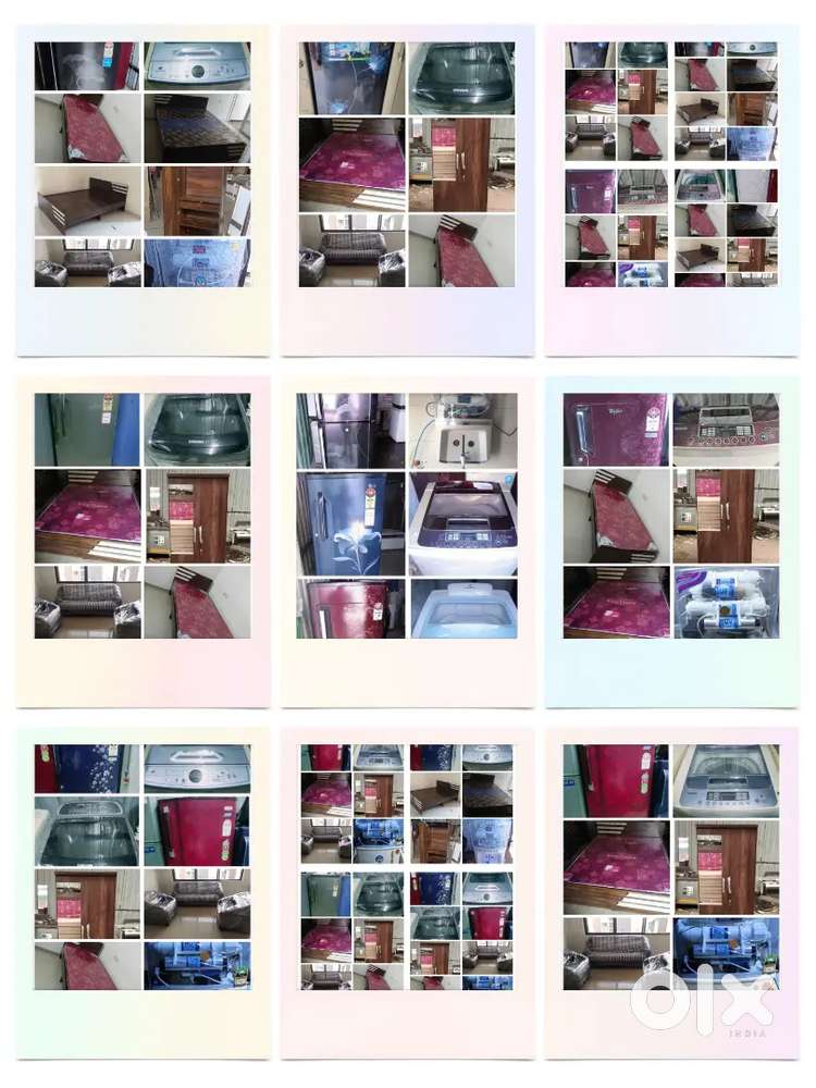 Fridge on washing machine on RO on all furniture rent service