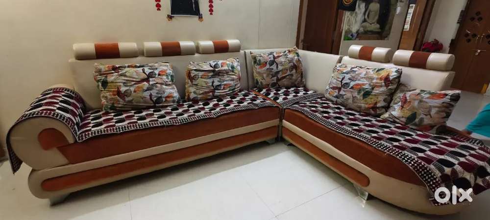 Sofa and extra diwan.