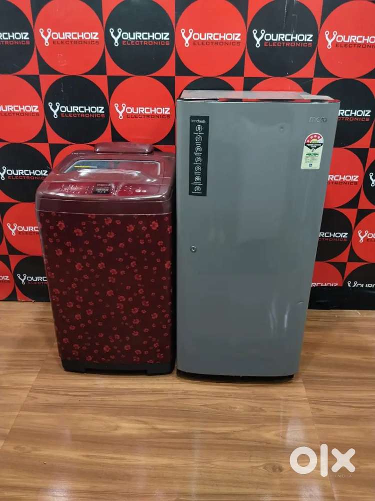 Marq frige and samsung top load washing machine