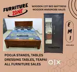 Wooden Cot Bed Mattresses, Wooden Wardrobes, Office Furniture all sale