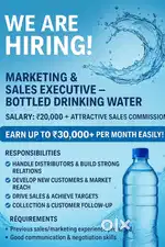 Sales and Marketing Executive - Bottled Drinking Water