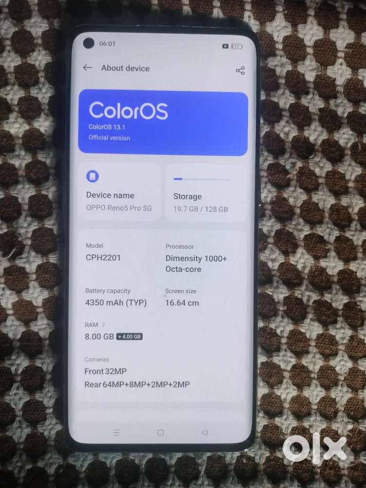 Oppo Reno 5pro 8gb 128gb only mobile exchange also same range mobile