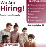 Freshers opportunities comment your name age qualification number