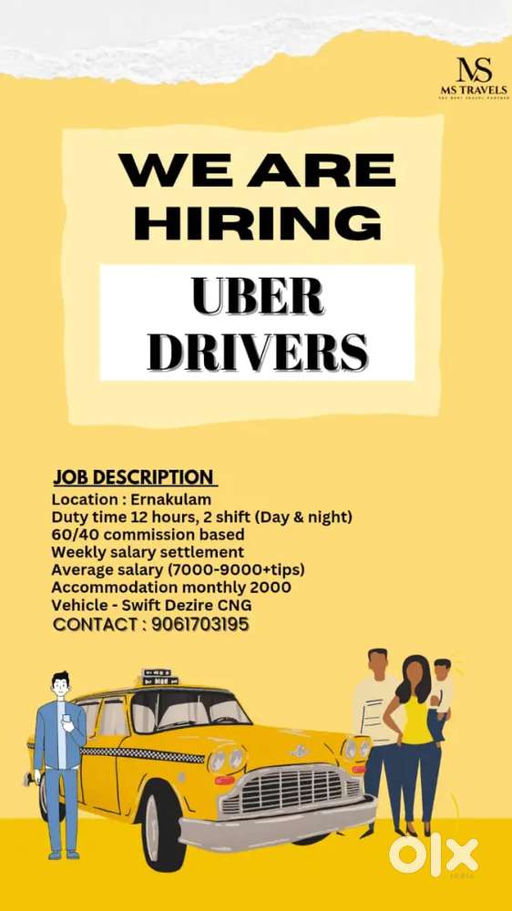 URGENT HIRING FOR UBER DRIVER