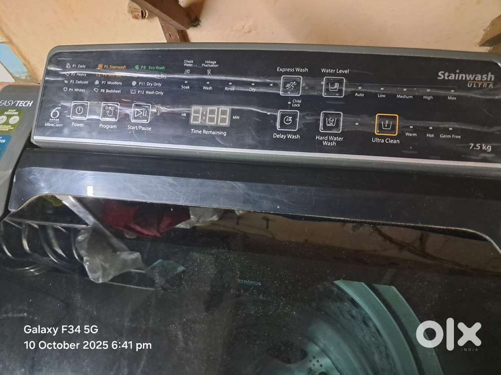 Fully automatic 7.5kg washing machine