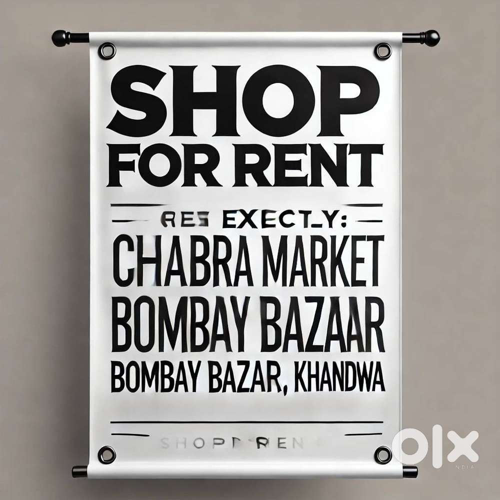 Shop for rent in bombay bazaar