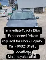 Experienced driver partner needed for Uber / Rapido