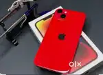 Selling my 4 months old I phone 14 in red colour/.Need urgent money