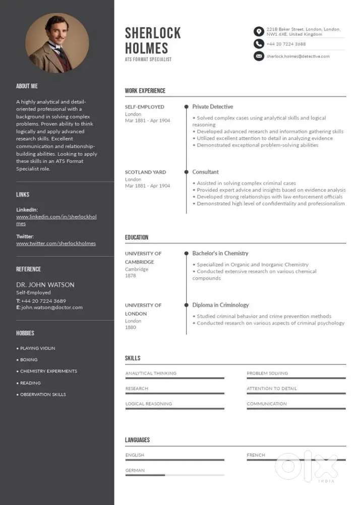 Ats friendly cv for just 499