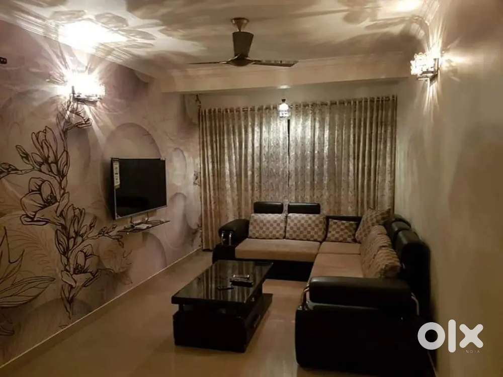 3 BHK semi furnished flat for rent or lease.