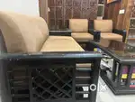 5 seater sofa set + centre table + storage cabinet