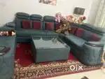 8 Seater Sofa with Cushions and Center Table