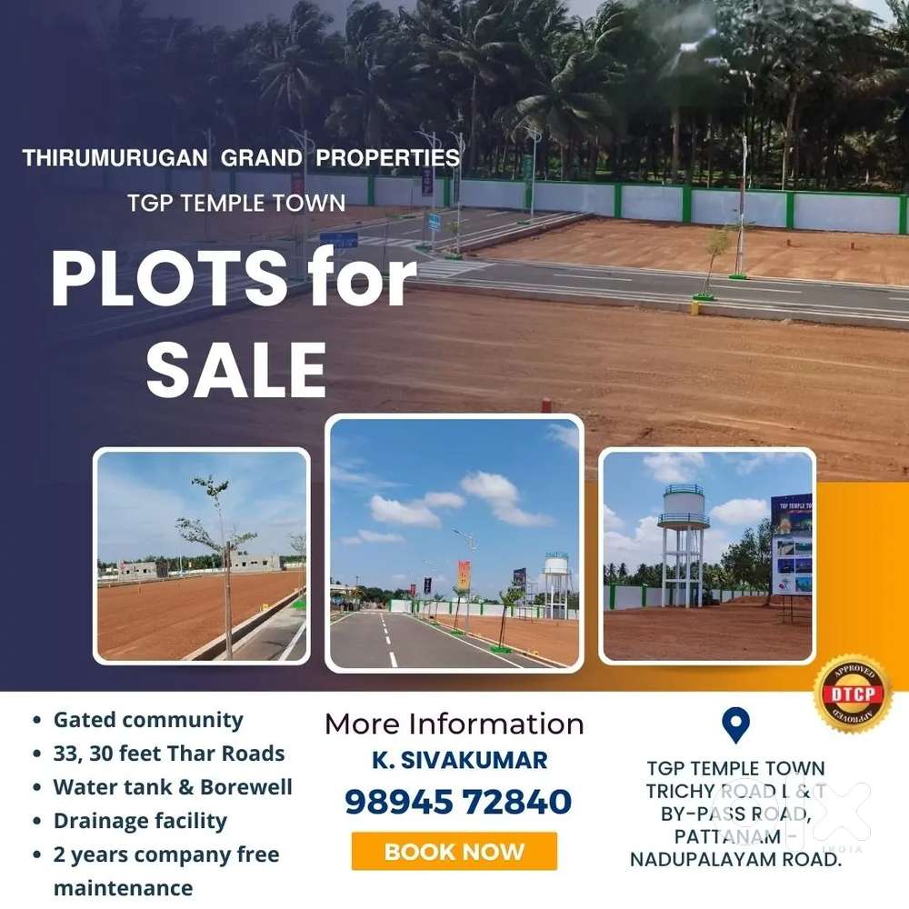 PREMIUM VILLA PLOTS FOR SALE,      DTCP & RERA REGISTERED
