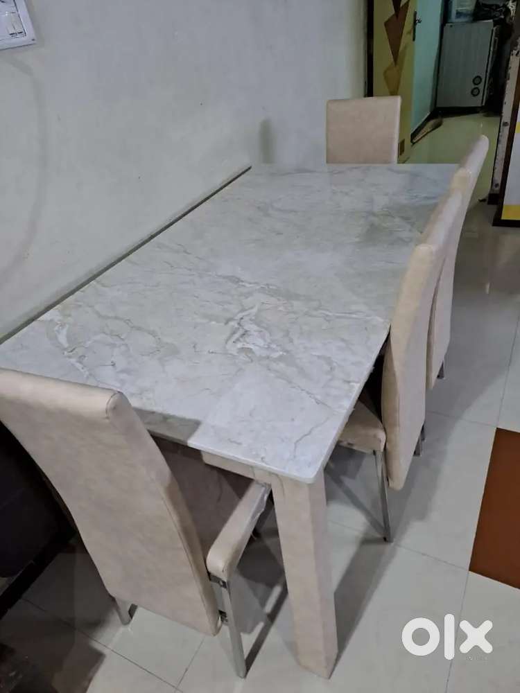 Italian marble top dining table