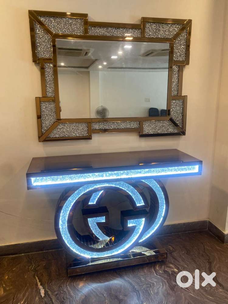 Designer Mirror and console
