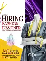 Fashion Designer minimum 2 year experience must  known pattern making