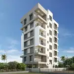 Each floor 1 flat