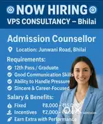 Hiring Admission Counsellor – Salary ₹8k–15k + Incentives  Bhilai