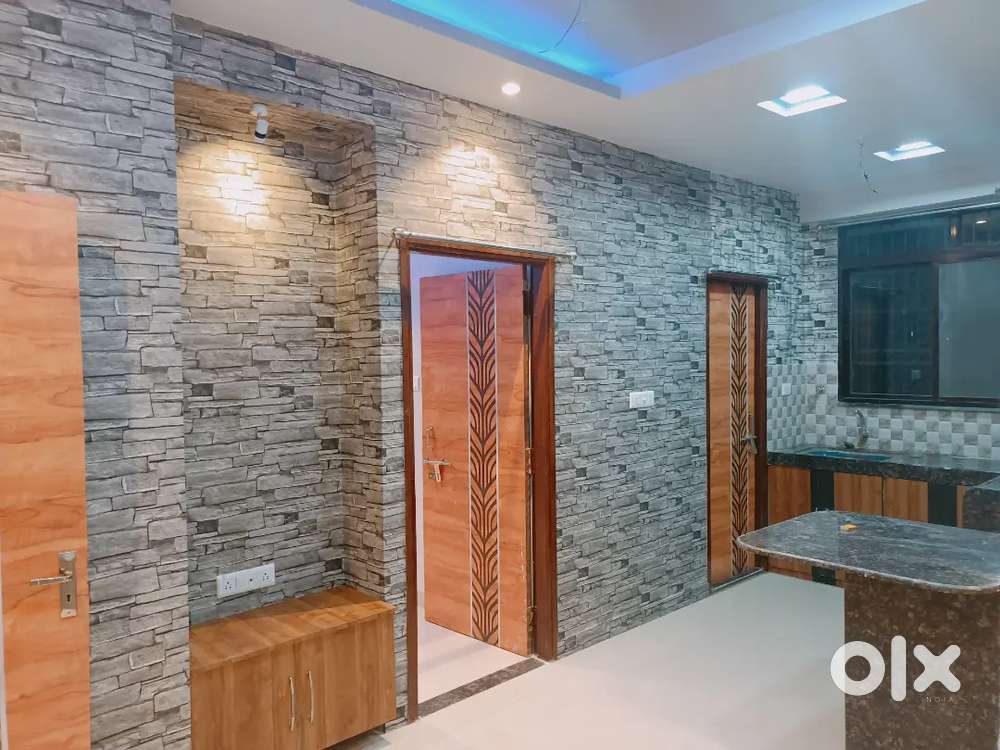 2bhk semi furnished and moduler kichen with almirah