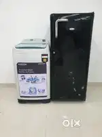 Whirlpool black Fridge & samsung 6.2kg machine  free doorstep delivery