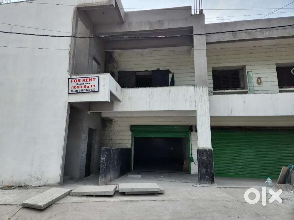 3800 sqft carpet area prime retail space for rent @ 120  per sqft