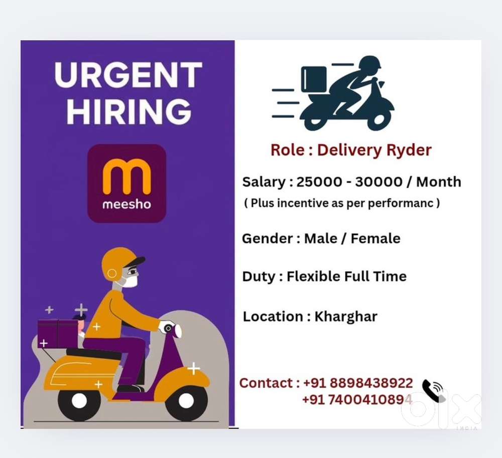Meesho Delivery Rider - Kharghar Location
