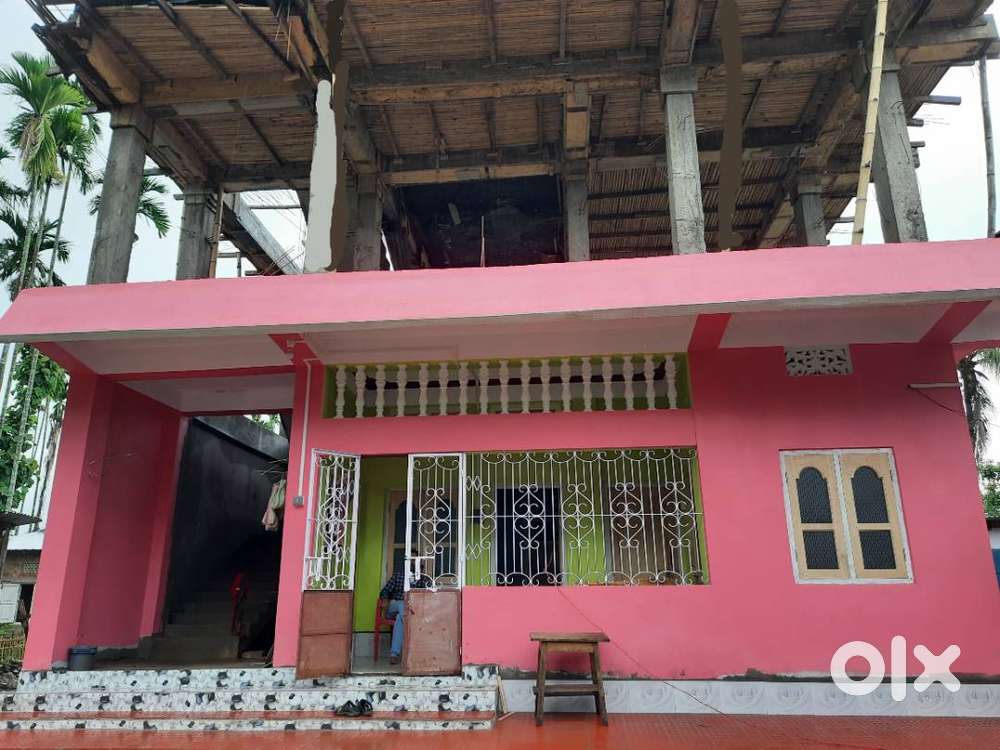 1 Bigha 10 Katha Land + Ready House for Sale  Shiberbond, Udharbond