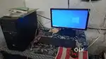 cpu with monitor, wifi bluetooth keyboard mousse ssd 128 gb