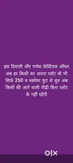 Best property for bright future only starting price 250 rs sqft par