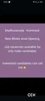 Wanted pickers packers @ vijaywada Benz circle