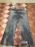 Black&Gray shade bell bottom baggy jeans for men
