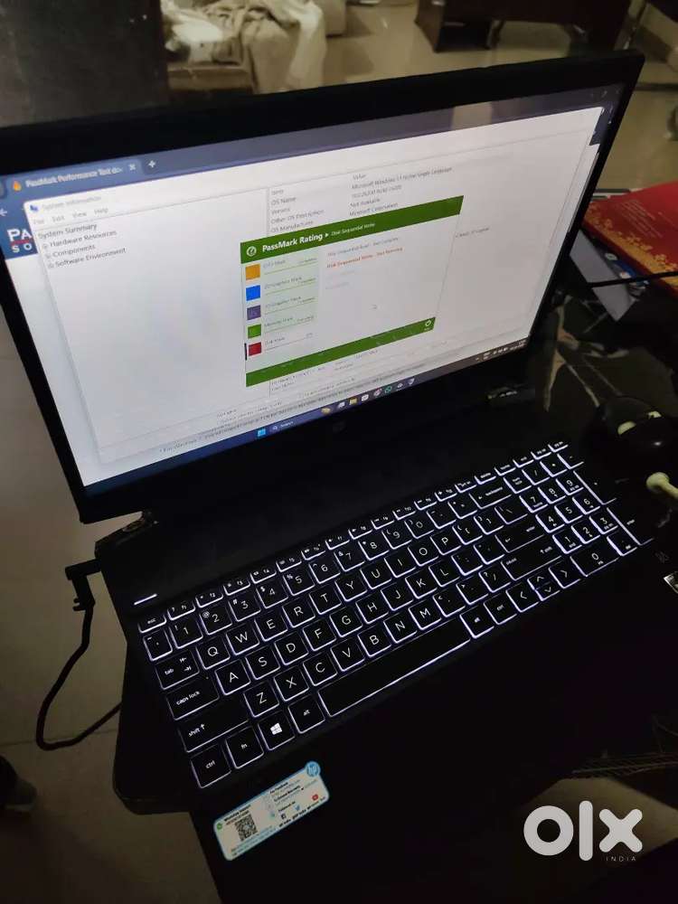 Hp Pavilion Gaming laptop 15 - Ryzen 5H professor, Rtx 1650, 8gb-256gb